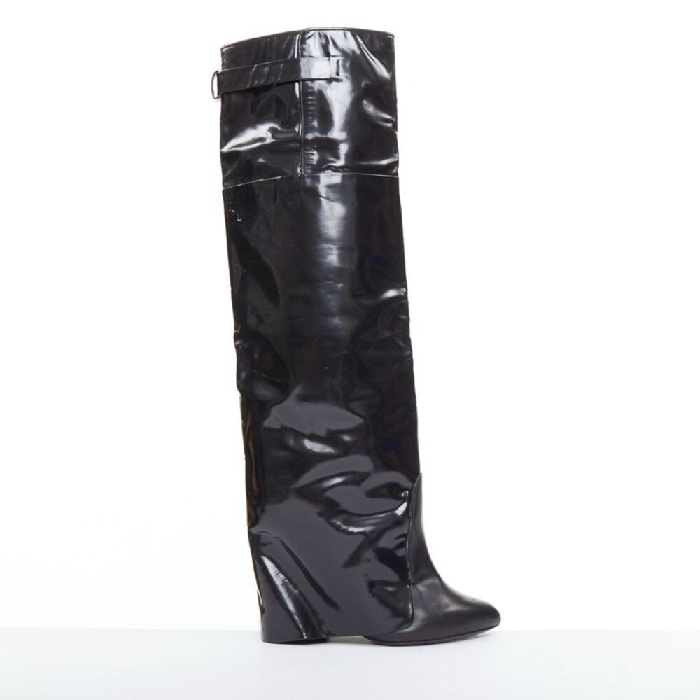 Givenchy 2012 Leather Foldover Boots